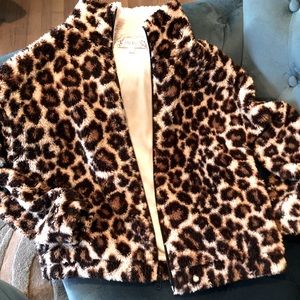 Cozy leopard print jacket.